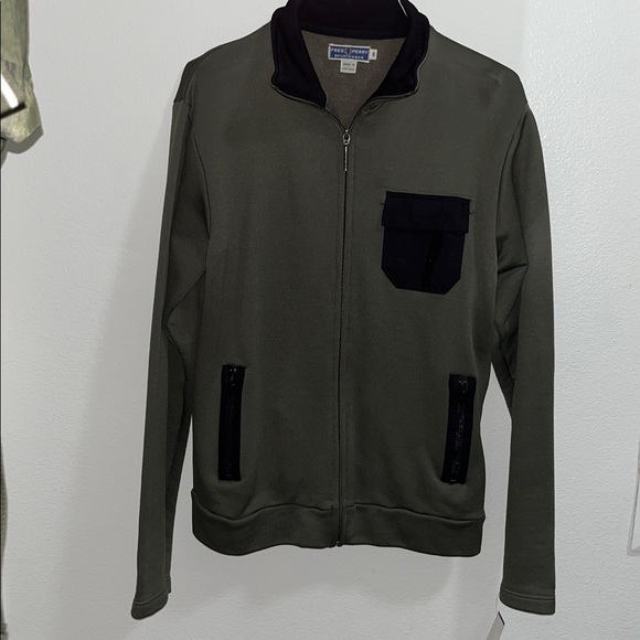 MENS Fred Perry ZIP UP JACKET​ army green size small S​​​​​​ - Picture 9 of 9